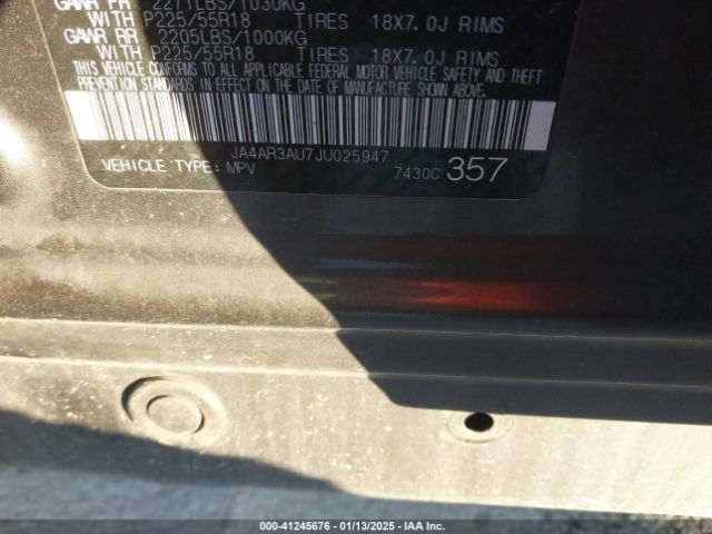 JA4AR3AU7JU025947 Mitsubishi mivec