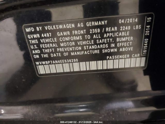WVWBP7AN4EE536290 Volkswagen Cc 2.0t Sport