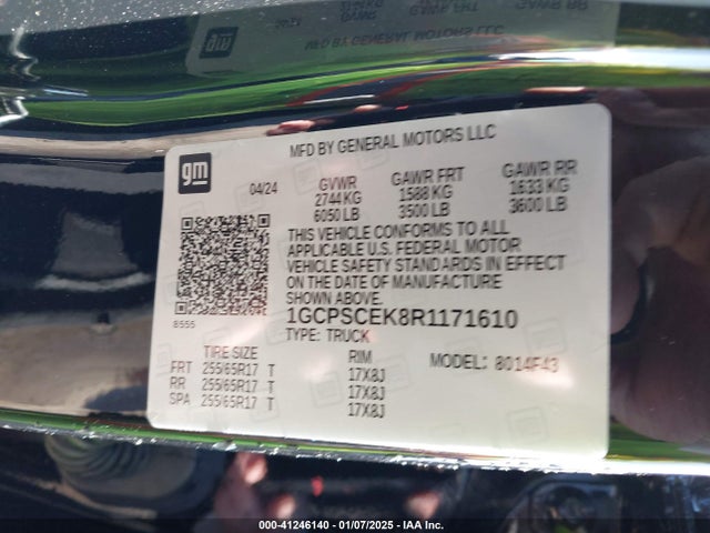 1GCPSCEK8R1171610 Chevrolet Colorado 2wd Lt