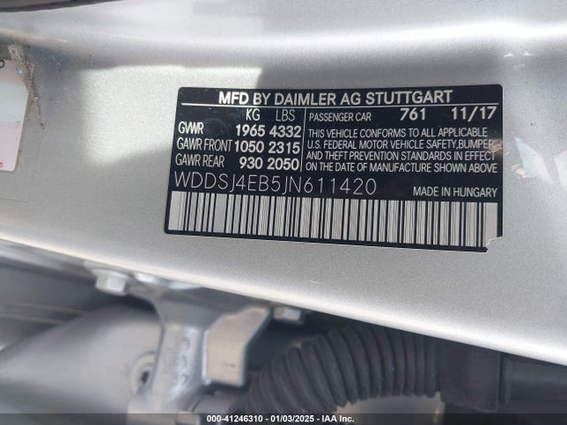 Mercedes-Benz CLA 250 2018 WDDSJ4EB5JN611420 Image 9