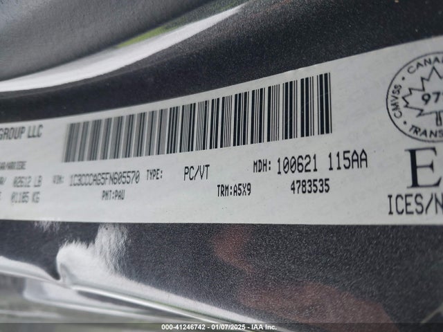 Chrysler 200 Limited 2015 1C3CCCAG5FN605570 Image 9