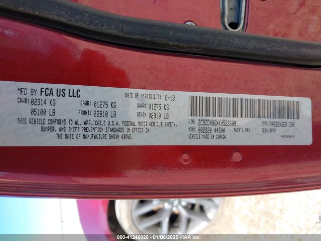2019 DODGE CHARGER 2C3CDXBGXKH522609 Photo 8