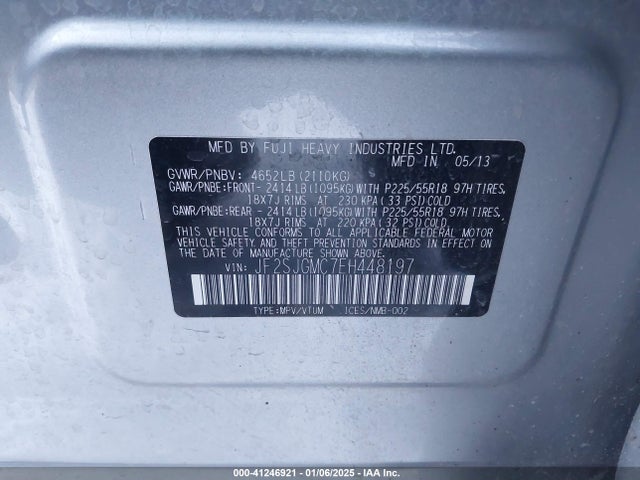 JF2SJGMC7EH448197 Subaru Forester 2.0xt Touring