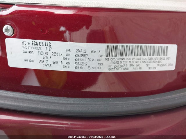 Chrysler PACIFICA L 2018 2C4RC1AG7JR113094 Image 9