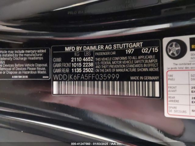 2015 MERCEDES-BENZ SL 400 WDDJK6FA5FF035999 Photo 8