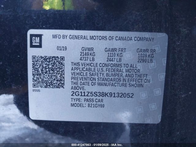 2G11Z5S38K9132052 Chevrolet IMPALA LT