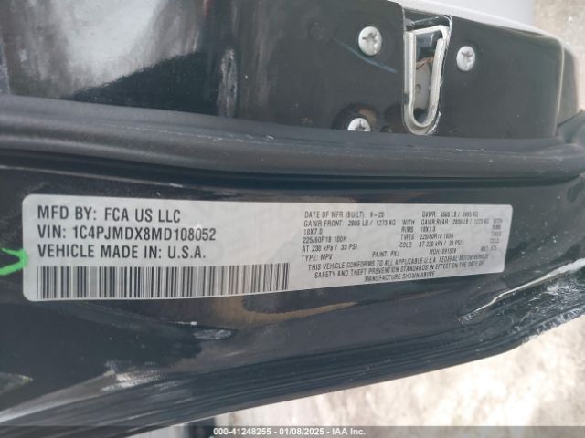2021 JEEP CHEROKEE 1C4PJMDX8MD108052 Photo 8