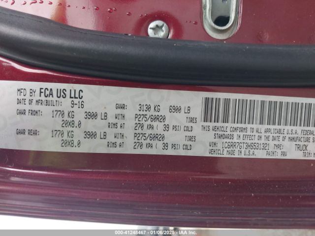 2017 RAM 1500 1C6RR7GT3HS531321 Photo 8