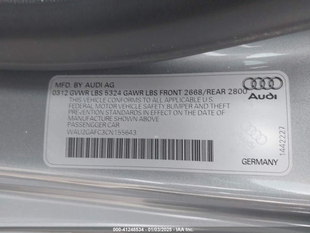 2012 AUDI A7 WAU2GAFC3CN155643 Photo 8