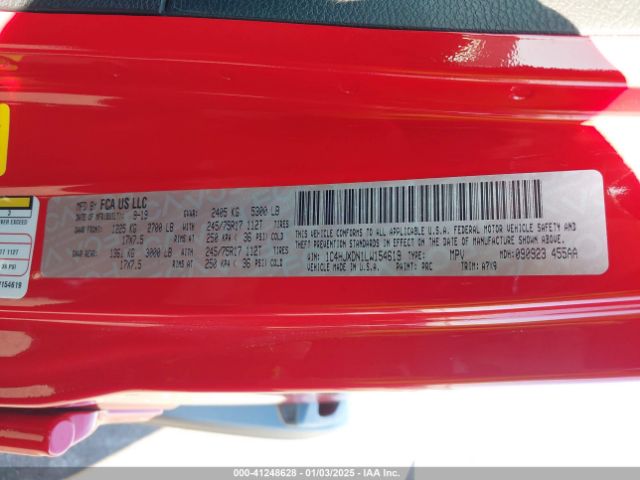 1C4HJXDN1LW154619 Jeep Wrangler Unlimited Sport S 4x4