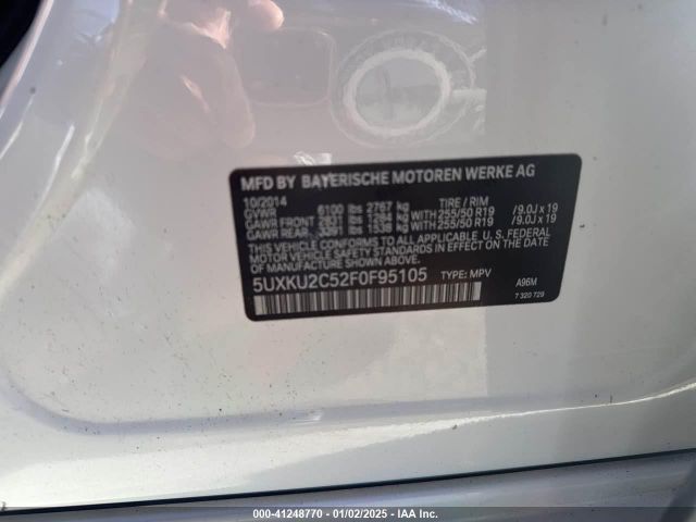 5UXKU2C52F0F95105 BMW X6 Xdrive35i
