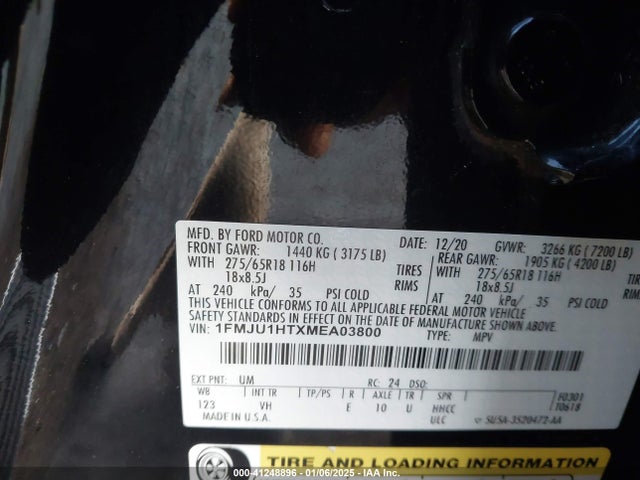 1FMJU1HTXMEA03800 Ford Expedition Xlt