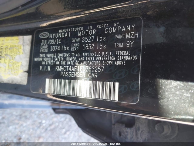 Hyundai ACCENT GLS 2014 KMHCT4AE1EU763257 Image 9