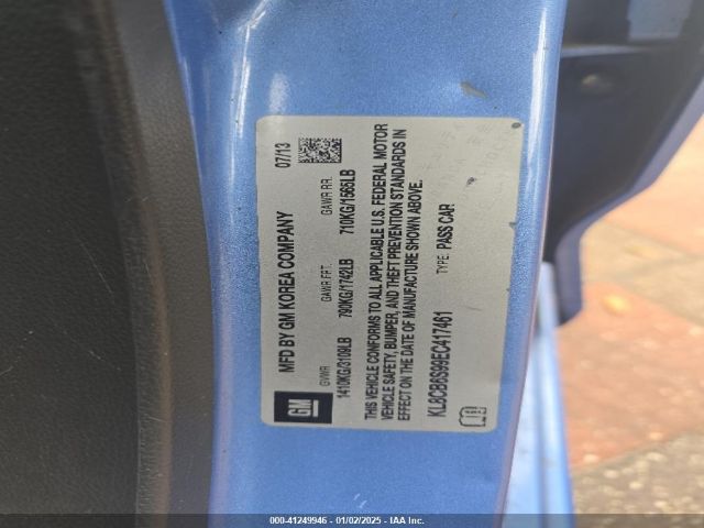 KL8CB6S99EC417461 Chevrolet Spark Ls Auto