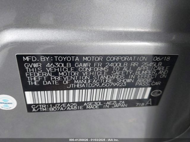JTHBA1D29J5079923 Lexus IS 300