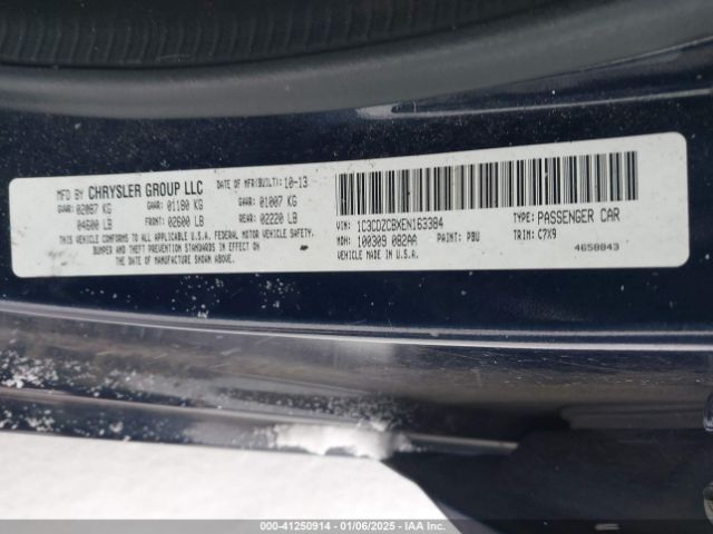 1C3CDZCBXEN163384 Dodge Avenger Sxt