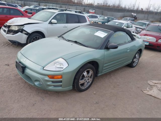 2003 MITSUBISHI ECLIPSE SPYDER 4A3AE45G93E018374 Photo 1