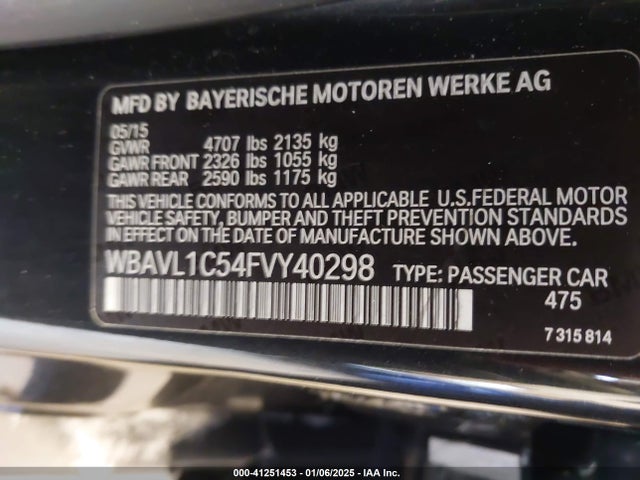 WBAVL1C54FVY40298 BMW X1 Xdrive28i