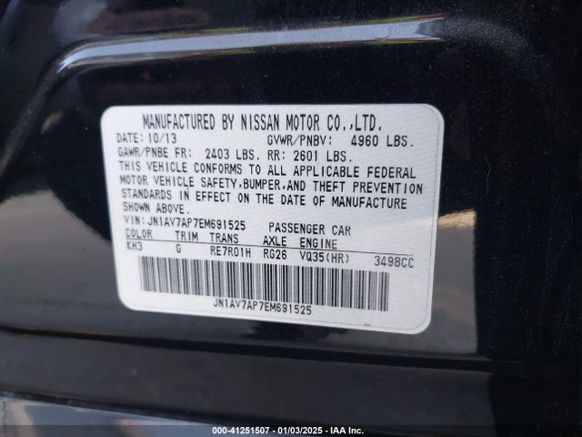 JN1AV7AP7EM691525 Infiniti Q50 Hybrid Premium