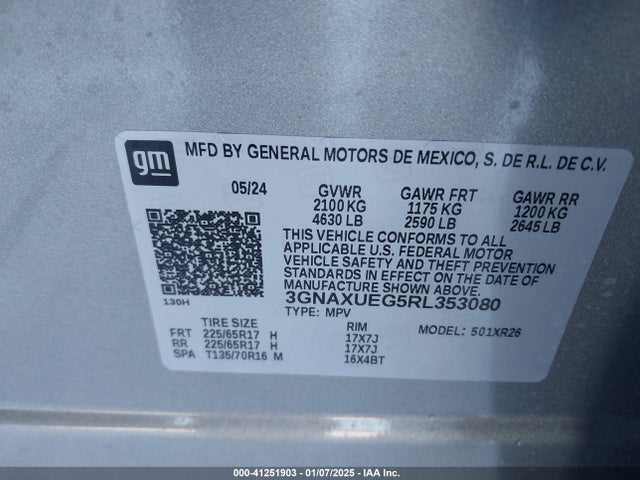 Chevrolet Equinox Awd Lt 2024 3GNAXUEG5RL353080 Image 9