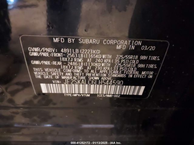 JF2SKALC6LH544590 Subaru Forester Sport