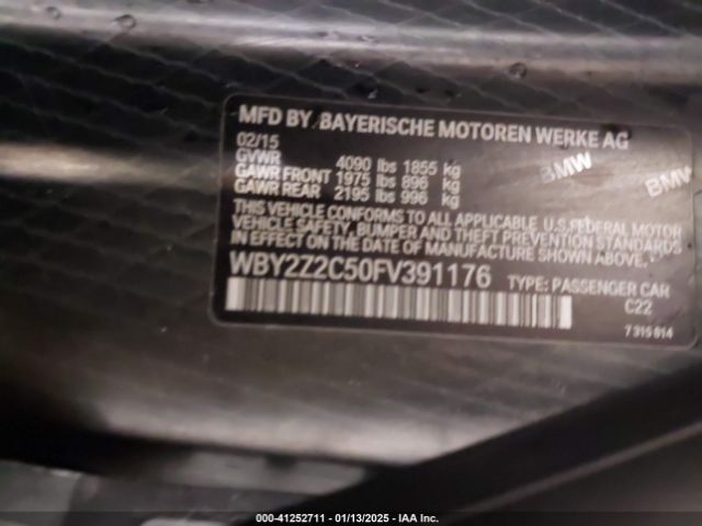 2015 BMW I8 WBY2Z2C50FV391176 Photo 8