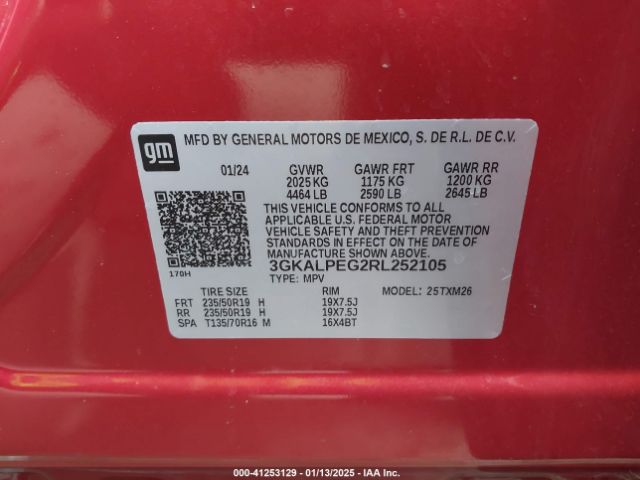 3GKALPEG2RL252105 GMC Terrain Fwd Slt
