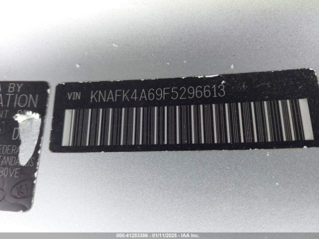 KNAFK4A69F5296613 KIA FORTE LX