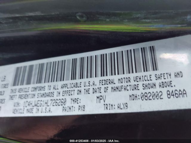1C4HJWEG1HL726260 Jeep Wrangler Unlimited Sahara
