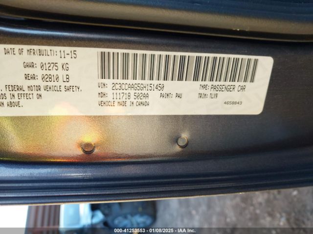 2C3CCAAG5GH151450 Chrysler 300 Limited