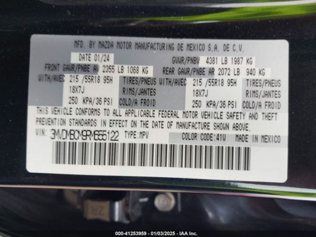 3MVDMBCM9RM655122 Mazda Cx-30 2.5 S Preferred Package