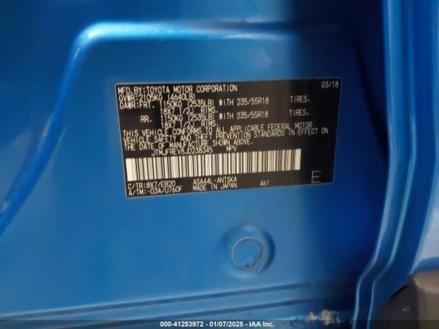 JTMJFREV8JD238345 Toyota RAV4 SE
