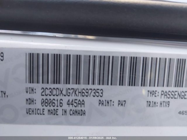 2019 DODGE CHARGER 2C3CDXJG7KH697353 Photo 8