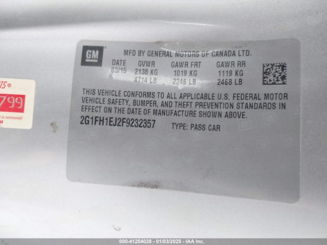 2G1FH1EJ2F9232357 Chevrolet Camaro 1ss