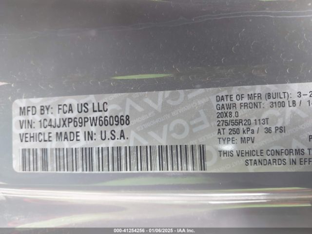 1C4JJXP69PW660968 Jeep Wrangler 4xe Sahara 4x4