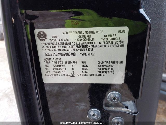 2006 SAAB 9-7X 5S3ET13M062806400 Photo 8