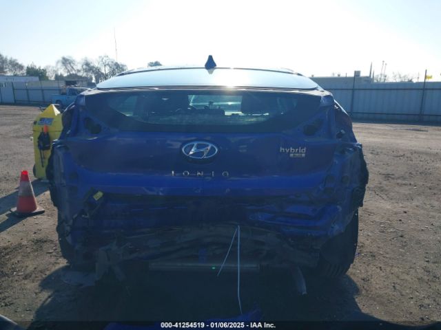 KMHC65LC9KU179421 Hyundai Ioniq Hybrid Blue