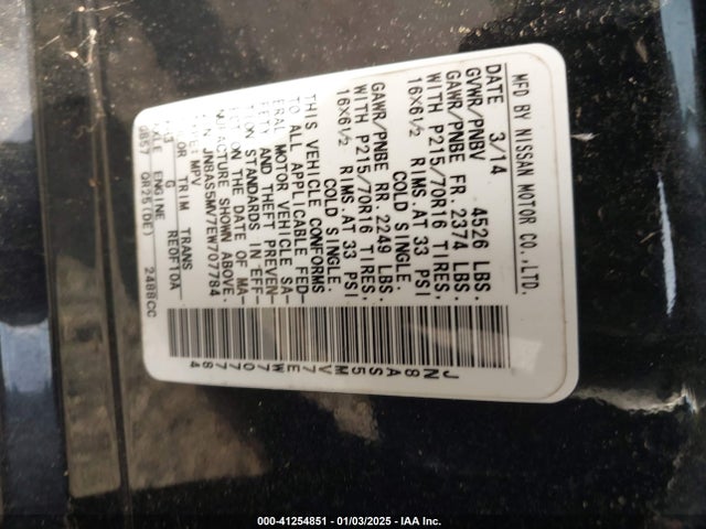 Nissan Rogue Select S 2014 JN8AS5MV7EW707784 Image 9