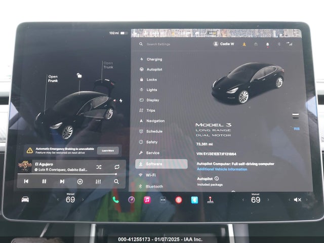 5YJ3E1EB7JF131864 Tesla Model 3 Long Range/performance