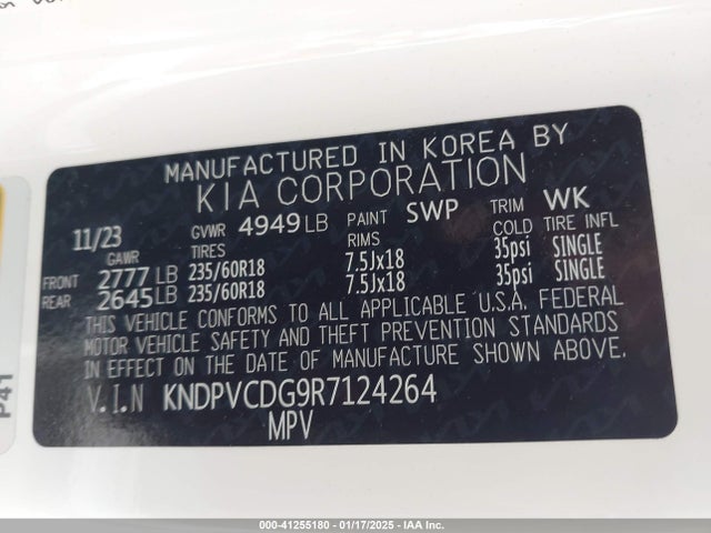 KNDPVCDG9R7124264 KIA Sportage Hybrid Ex