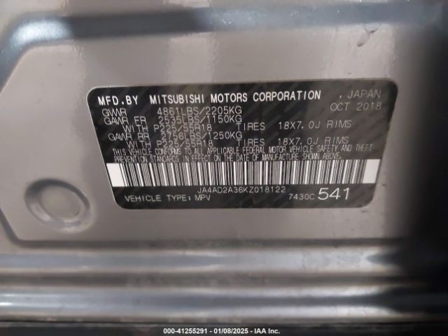 JA4AD2A36KZ018122 Mitsubishi Outlander Es