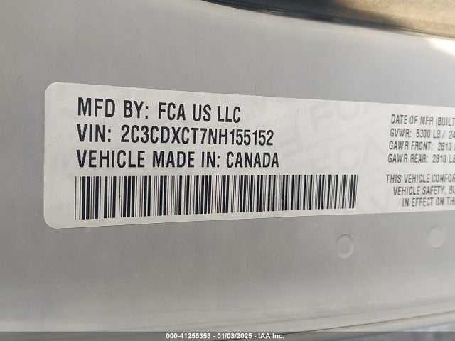 Dodge CHARGER R/T 2022 2C3CDXCT7NH155152 Image 9