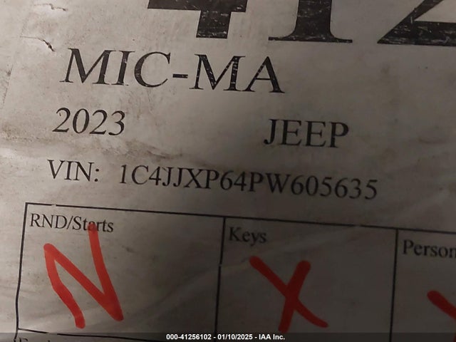 1C4JJXP64PW605635 Jeep Wrangler 4xe High Altitude 4x4