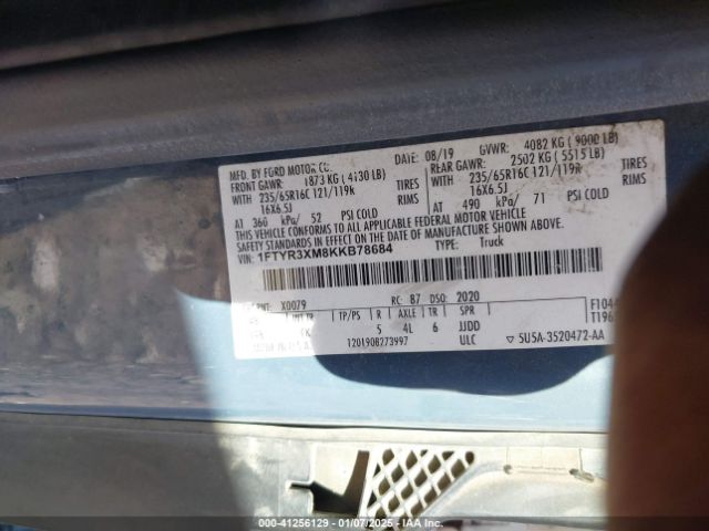 1FTYR3XM8KKB78684 Ford Transit-250