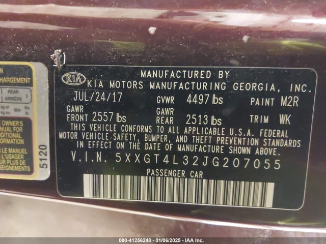 KIA Optima Lx 2018 5XXGT4L32JG207055 Image 9