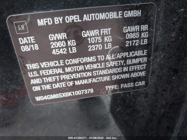 W04GM6SX6K1007378 Buick Regal Sportback Fwd Preferred Ii