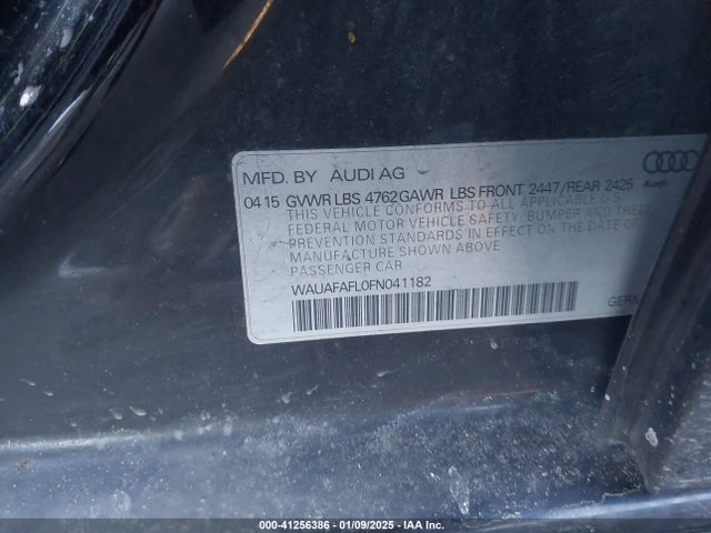 Audi A4 2.0t Premium 2015 WAUAFAFL0FN041182 Image 9