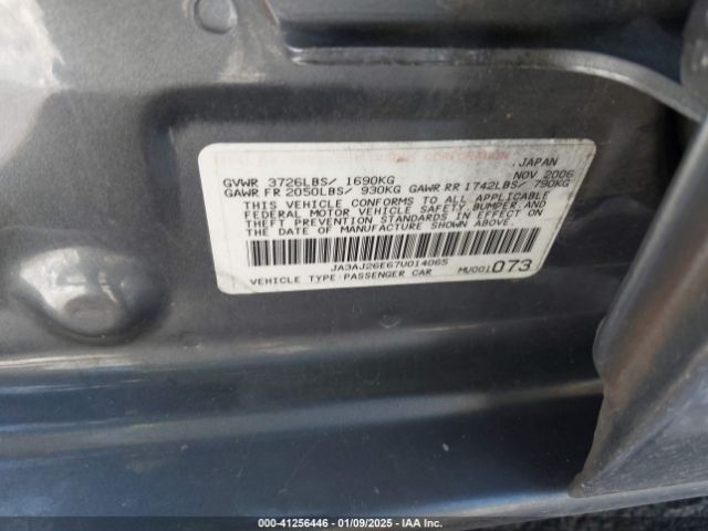 2007 MITSUBISHI LANCER JA3AJ26E67U014065 Photo 8