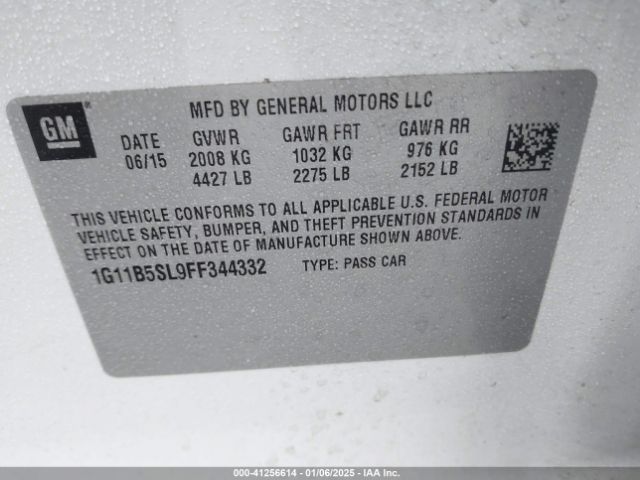 1G11B5SL9FF344332 Chevrolet MALIBU LS