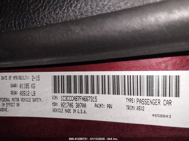 Chrysler 200 Limited 2015 1C3CCCAB7FN667315 Image 9